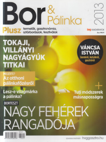 Horváth Annamária (felelős szerkesztő) - Bor és Pálinka plusz magazin 2013.