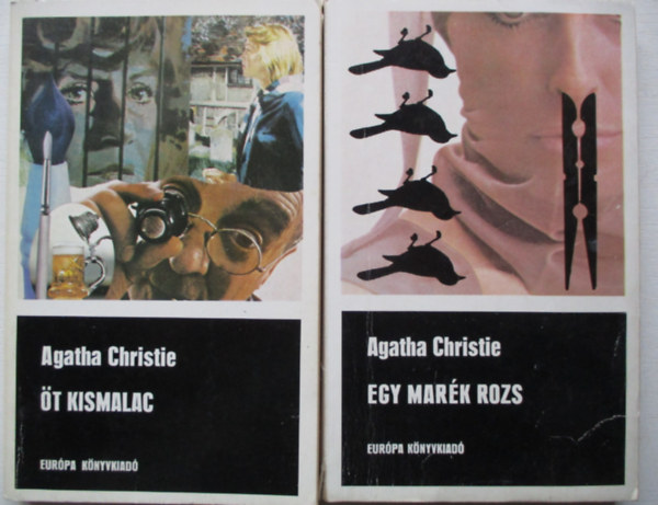 2 db Agatha Christie ktet: Egy mark rozs, t kismalac