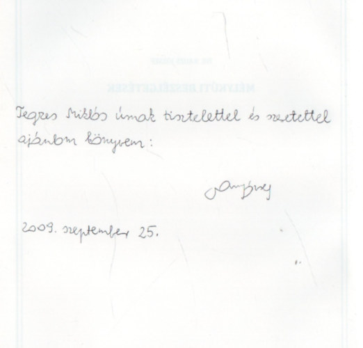 Rauzs József dr. - Mélykúti beszélgetések (Dedikált)