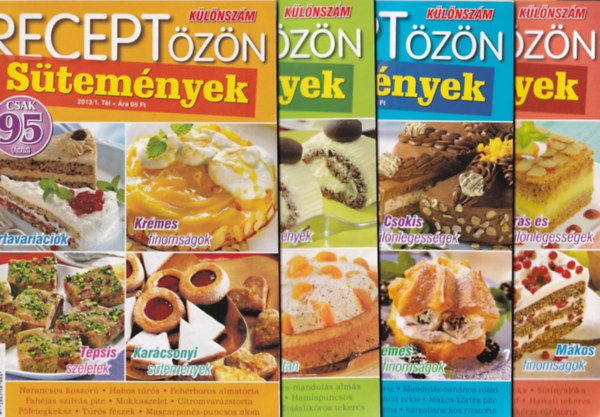 Receptzn klnszm 2013/Tl, Tavasz, Nyr, sz. szmok. - (teljes vfolyam)