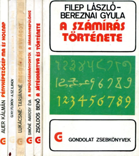 Több szerző - 6 db Gondolat zsebkönyv