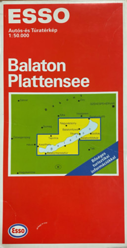 Esso Aut�s-�s T�rat�rk�p 1:50.000 Balaton Plattense