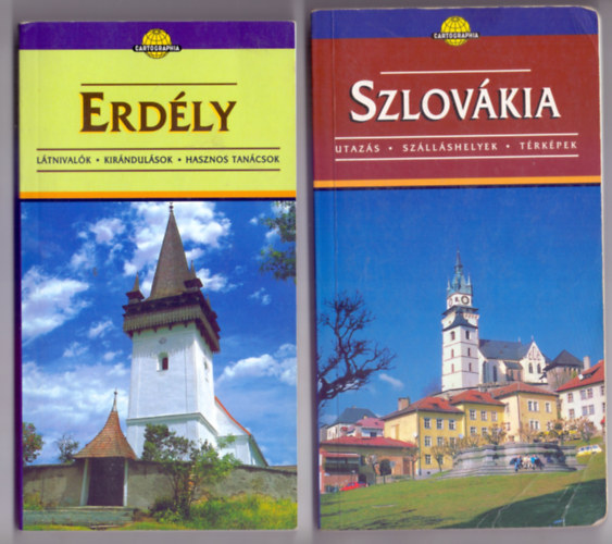 Koszta Nagy István - Horváth Tibor - Erdély + Szlovákia (2., átdolgozott kiadás) Cartographia útikönyvek - 2 mű