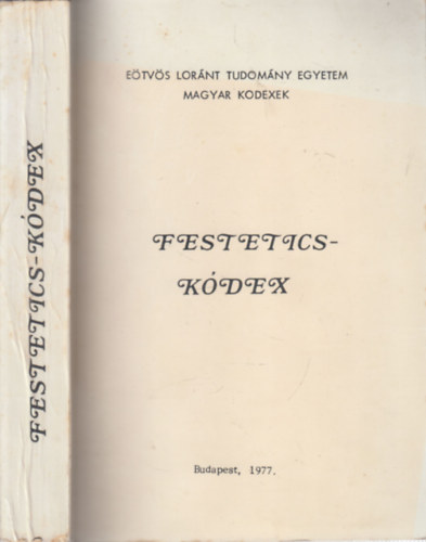 Moln�r J�zsef - Festetics-k�dex (fakszimile)