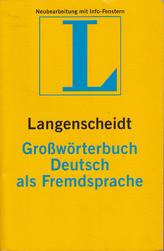 Langenscheidt Growrterbuch Deutsch als Fremdsprache