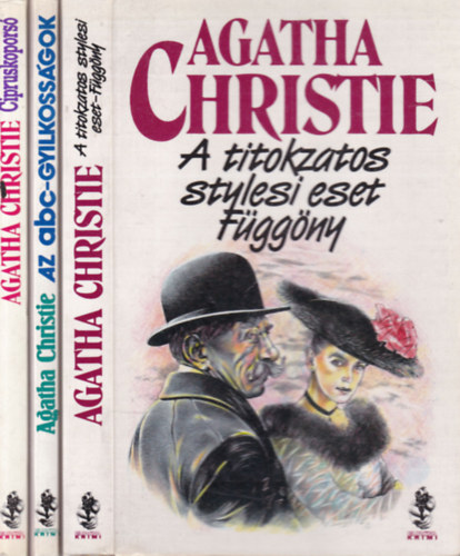 Agatha Christie - 3 db. Európa krimi (A titokzatos stylesi eset - Függöny + Az abc-gyilkosságok + Cipruskoporsó)