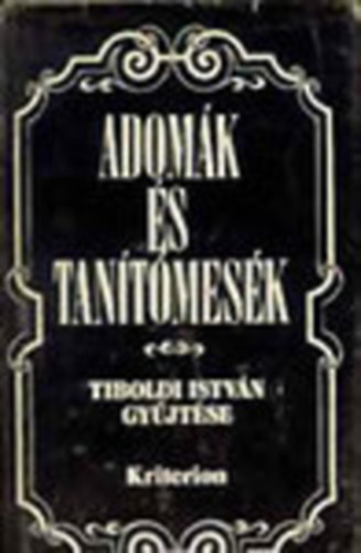 Tiboldi Istv�n gy�jt�se - Adom�k �s tan�t�mes�k