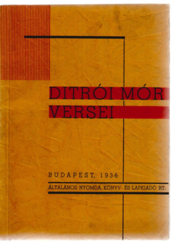 Ditrói Mór - Ditrói Mór versei