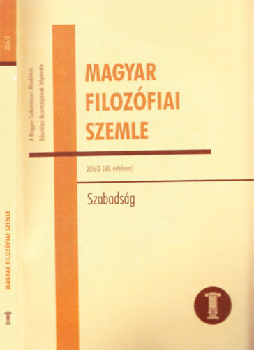 Magyar Filozfiai Szemle 2016/2 60. vfolyam - Szabadsg