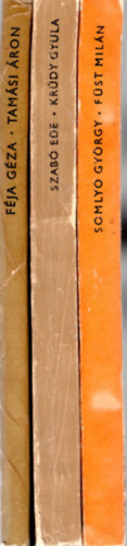 Somly� Gy�rgy, Szab� Ede, F�ja G�za - 3 db k�nyv az Arcok �s  vallom�sok sorozatb�l : 1.F�st Mil�n, 2. Kr�dy Gyula, 3. Tam�si �ron