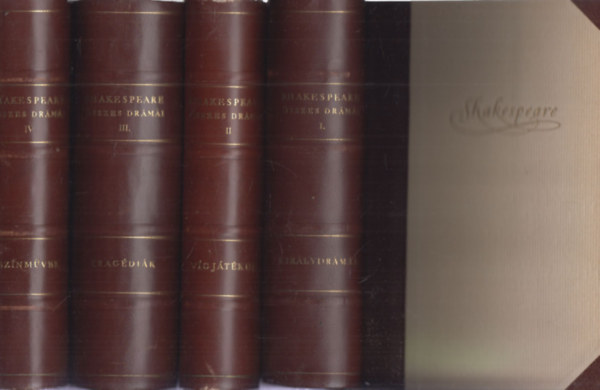 William Shakespeare - William Shakespeare sszes drmi I-IV. (Kirlydrmk, Vgjtkok, Tragdik, Sznmvek)