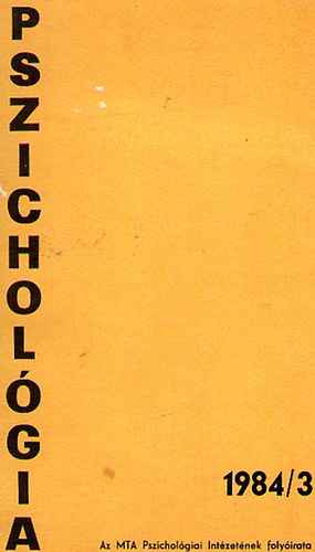 Pszicholgia 1984/3