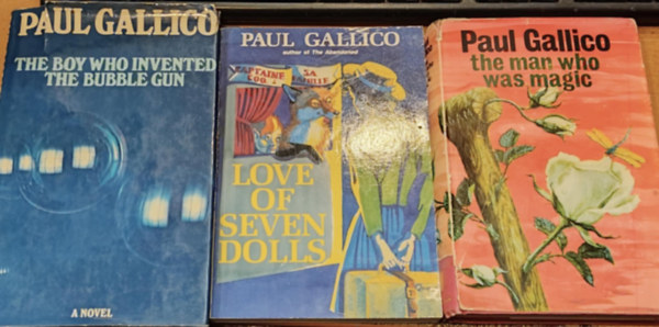 Paul Gallico, Quay (illus.) - 3 db Paul Gallico: The Man Who was Magic (A Fable of Innocence) + Love of Seven Dolls + The Boy Who Invented the Bubble Gum (An Odyssey of Innocence)