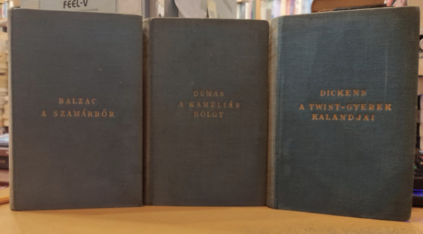 Balzac, Dumas, Dickens - 3 db Fillres klasszikus regnyek: A kamlis hlgy + A szamrbr + A Twist-gyerek kalandjai