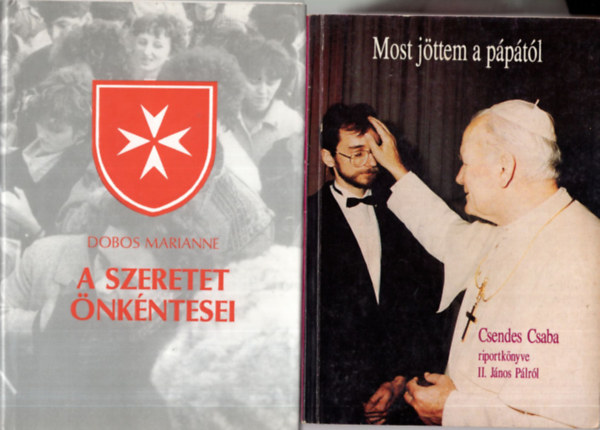 Dobos Marianne, Csendes Csaba, Stolmr G. Ilona, Dr. CSerhti Jzsef - 4 db Vallsi knyv ( egytt ) 1. Jzus Krisztus a testvrnk- Tallkozs Istennel II.  2. A Dabas-Sri " iskolaplda " , 3. Most jttem a pptl, 4, A szeretet nkntesei