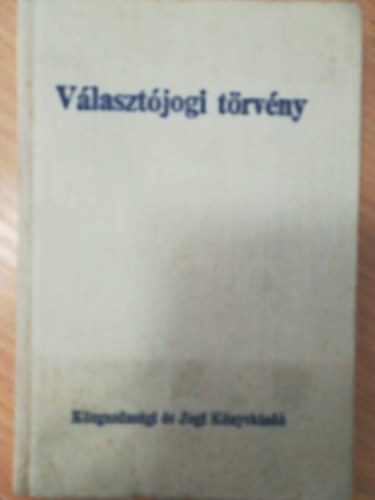 Dr. Csalótzky György - Választójogi törvény