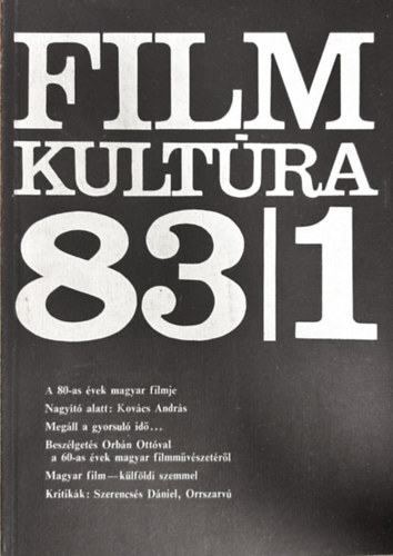 Filmkultúra 83/1