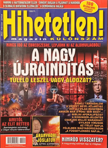 Szcs Rbert (szerk.) - Hihetetlen! magazin (klnszm) 2022. mrcius-jnius