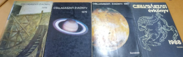 Klmn Bla, Guman Istvn - 4 db Csillagszati vknyv: 1978 + 1979 + 1985 + 1988 (4 ktet)