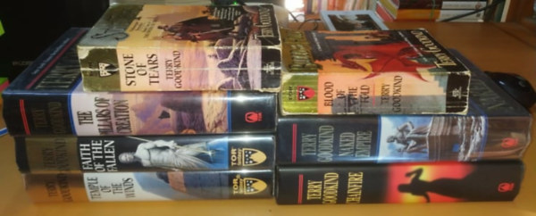 Terry Goodkind - 7 db Terry Goodkind: Stone of Tears; Blood of the Fold; Chainfire; Naked Empire; The Pillars of Creation; Faith of the Fallen; Temple of the Winds