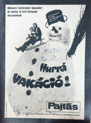 Vasvri Ferenc (szerk.) - Pajts XXIV. vfolyam 51. szm (1969)
