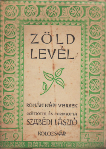 Szab�di L�szl� - Z�ld lev�l- Rom�n n�pi versek