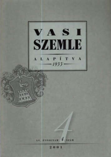 Vasi szemle 2001 LV.�vf. 4.sz�m