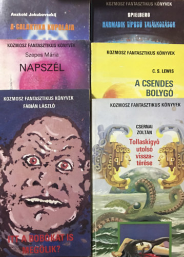 Csernai Zoltn, C. S. Lewis, Spielberg, Fbin Lszl, Szepes Mria, Aszkold Jakubovszkij - Kozmosz fantasztikus knyvek knyvcsomag (6 ktet)