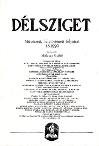 Moldvay Gy�z� - D�lsziget - M�v�szeti, helyt�rt�neti foly�irat ( 16/1990, 18/1990 sz. 2 sz�m egy�tt )