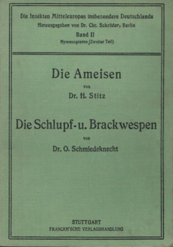 Sie Schlupf-u.Brackwespen (A parazita darazsak nmet nyelven)