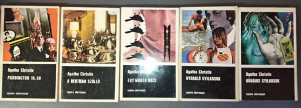 Agatha Christie - (5db) Agatha Christie könyvcsomag: Paddington 16.50 / A bertram szálló / Egy marék rozs / Nyaraló gyilkosok / Bűbájos gyilkosok