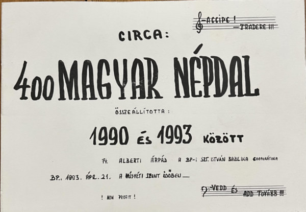 Alberti Árpád - 400 magyar népdal