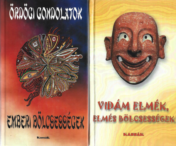 2 db könyv, Vidám elmék, elmés bölcsességek, Ördögi gondolatok - Emberi bölcsességek