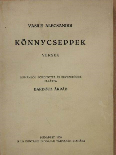 Vasile Alecsandri - Könnycseppek