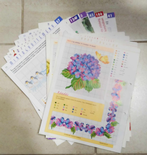 Modern keresztlts 57 db mintalap - (tredk)