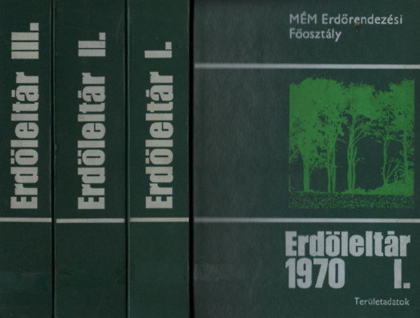 Rakonczay Zoltn  (szerk.) - Erdleltr 1970 I-III.