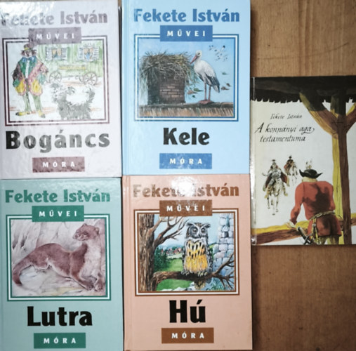 Fekete Istv�n - 5db Fekete Istv�n m� - Lutra, H�, Kele, Bog�ncs, A kopp�nyi aga testamentuma