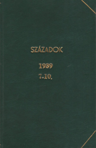Századok 73. évfolyam 1939