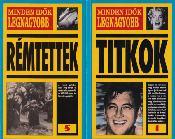 Allan Hall, Nigel Cawthorne - 3 db Minden idk legnagyobb..: Kirlyi hzak botrnyai, Titkok, Rmtettek.