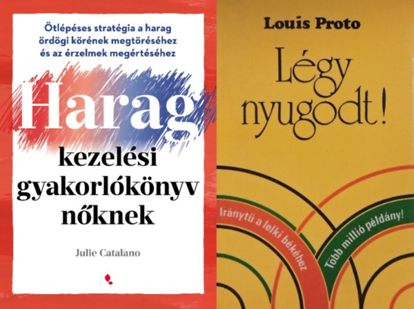 Louis Proto, Julie Catalano - 2 db knyv nyugalmunk elrshez: Lgy nyugodt! + Haragkezelsi gyakorlknyv nknek