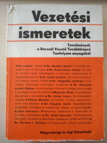 Dr. Susnszky Jnos - Vezetsi ismeretek