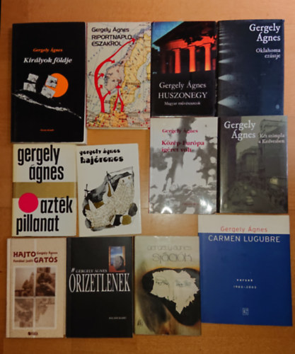 Gergely gnes - 12 dediklt Gergely gnes-ktet: Hajtogats, Aztk pillanat, Hajroncs,Carmen Lugubre, Kzp-Eurpa grt volt, rizetlenek, Stcik, Kt Szimpla a Kedvesben, Oklahoma ezstje, Huszonegy, Riportnapl szakrl, Kirlyok fldje