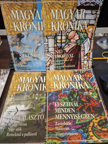 Bencsik G�bor (szerk.) - 4 db Magyar Kr�nika (sz�rv�nysz�mok): 2017/8 augusztus, 2015/8 augusztus, 2015/9 szeptember, 2016/8 augusztus