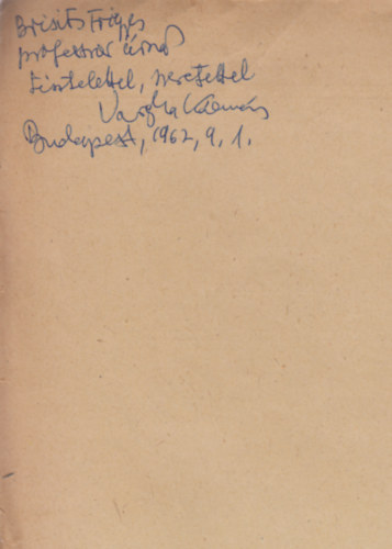 Vargha K�lm�n - Els� k�nyvek, els� mesterek