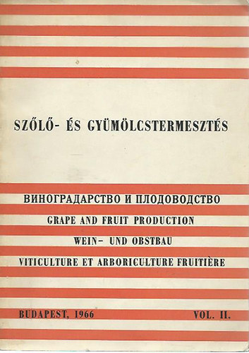 Katona J�zsef (szerk.) - Sz�l�- �s gy�m�lcstermeszt�s - vol. II.