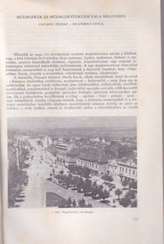 Lev�rdy Ferenc, Szlaterics Gyula - M�eml�kek �s m�eml�kv�delem Zala megy�ben - K�l�nlenyomat