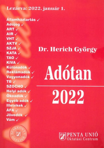 Dr Herich György - Adótan 2022