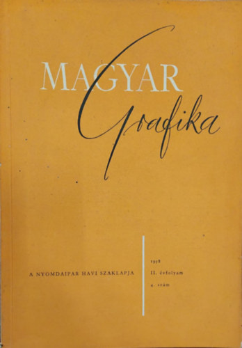 Magyar grafika 1958 II. vf. 4. szm