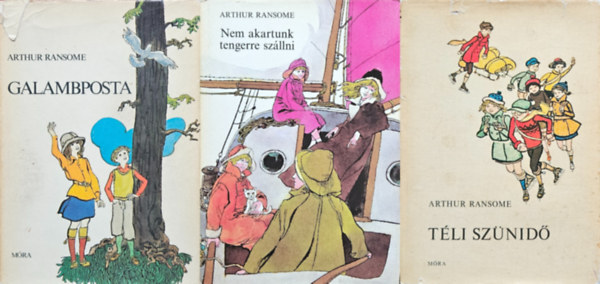 Arthur Ransome - 3 db a Fecskk s Fruskk sorozatbl: Nem akartunk tengerre szllni + Tli sznid + Galambposta