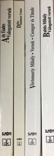 Daniel Defoe, Ady Endre, V�r�smarty Mih�ly, Babits Mih�ly - Eur�pa di�kk�nyvt�r k�nyvcsomag (4 k�tet)